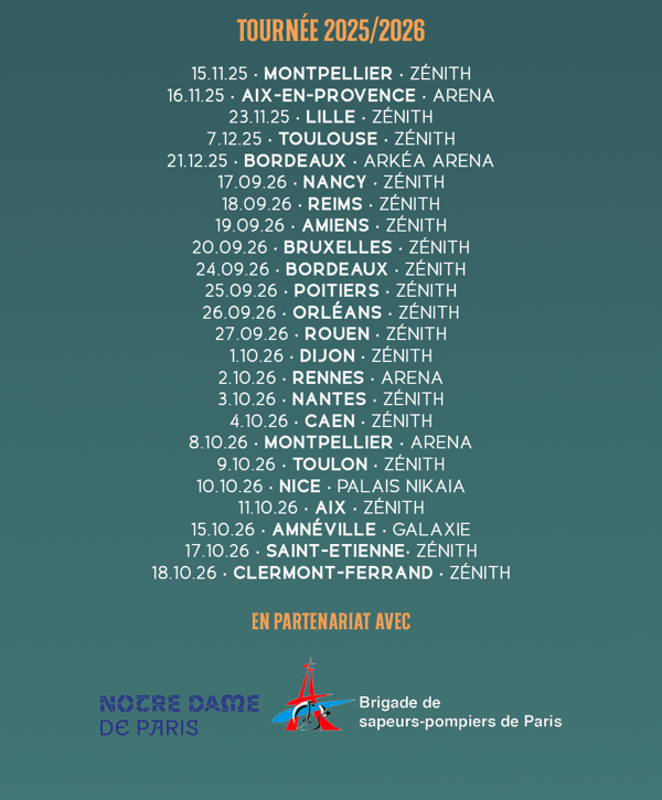 Le spectacle La Dame de Pierre en tournée à Montpellier, Aix en Provence, Lille, Toulouse et Bordeaux 