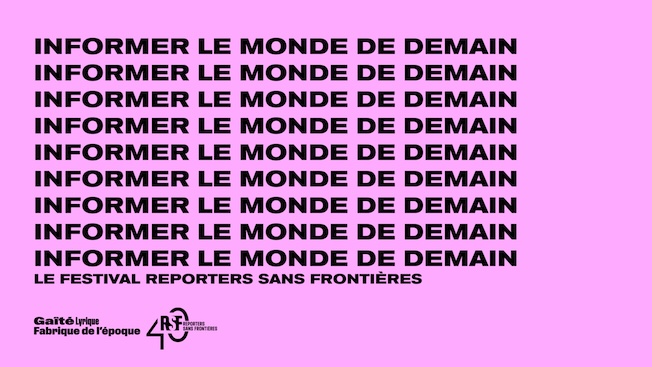Paris. Le Festival des 40 ans de Reporters Sans Frontières, 15 novembre 2025