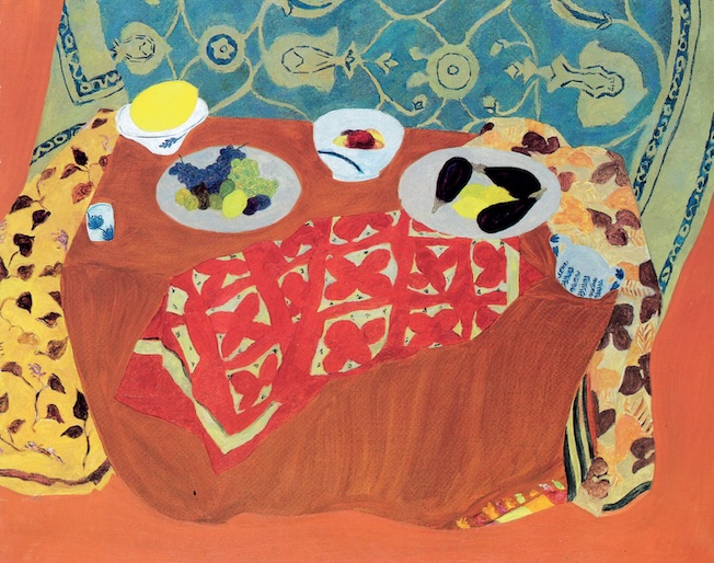 Pierre Boncompain. Nappe de Chandernagor. Non daté. H. 114 × l. 146 cm. Huile sur toile. Collection Pierre Boncompain © ADAGP, Paris, 2025