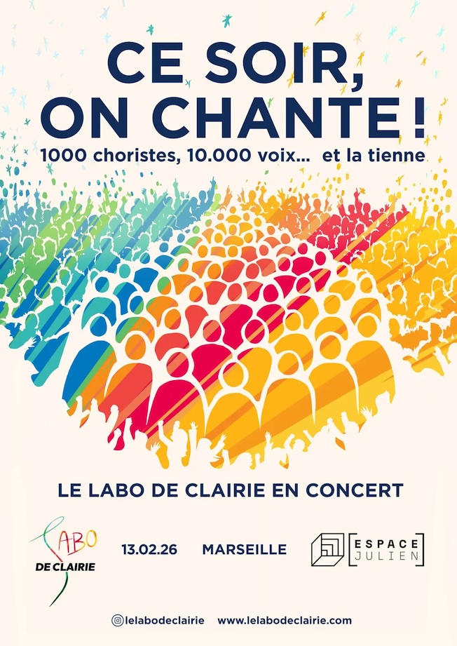 Marseille, Espace Julien : Le Labo de Clairie lance sa tournée "Ce soir, on chante !" le 13 février 2026