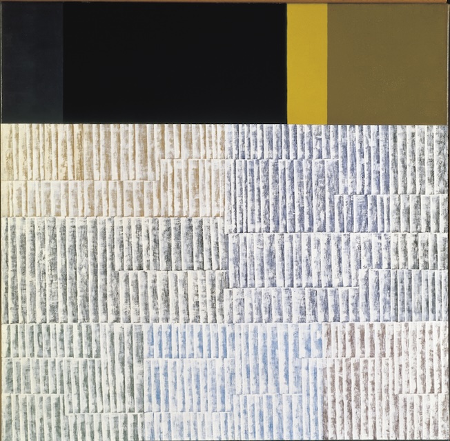 Gottfried HONEGGER, Sans titre, 1958 Huile sur toile — 70 x 70 cm Inv. FNAC 02-1412 Centre national des arts plastiques, Paris / dépôt à l'eac., Mouans-Sartoux
