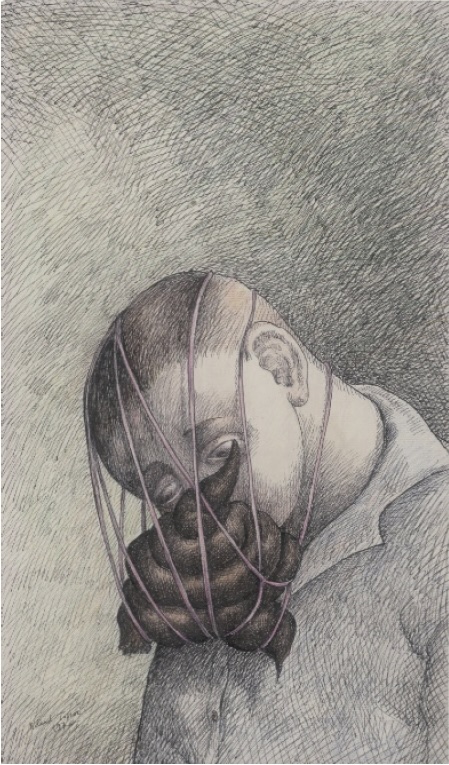 Roland Topor Chanel n°5, 1976 encre noire et crayon de couleur sur vélin 47 x 27,5 cm