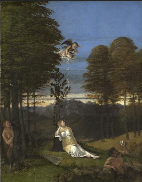 Le songe de la jeune fille ou allégorie de la chasteté, Lorenzo Lotto, 1505, Collection National Gallery of Art, Washington