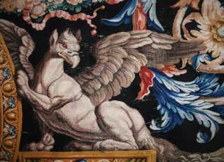 Manufacture de la Savonnerie d’après Charles Le Brun, Griffon, 1683, laine et lin, 9 x 5,95 m. Paris, GMT 2023. Mobilier national – I. Bideau
