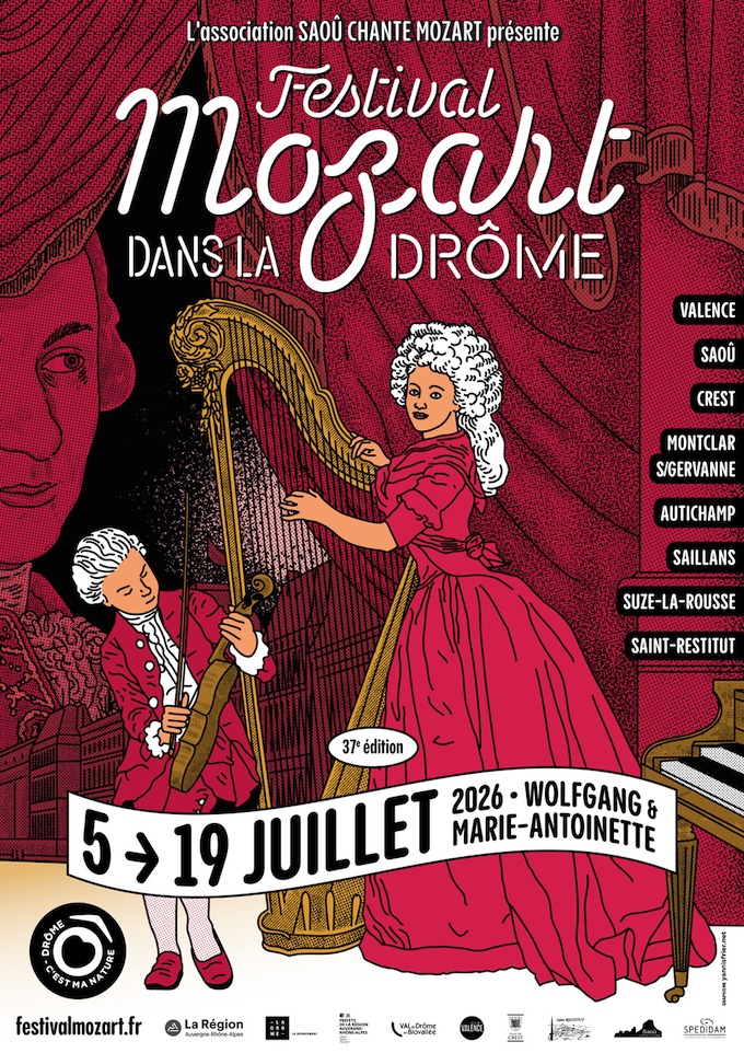Festival Mozart chante dans la Drôme du 5 au 19 juillet 2026