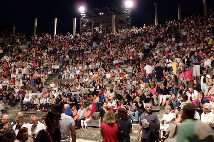 8 500 spectateurs à chaque soirée, une vraie performance © Pierre Aimar