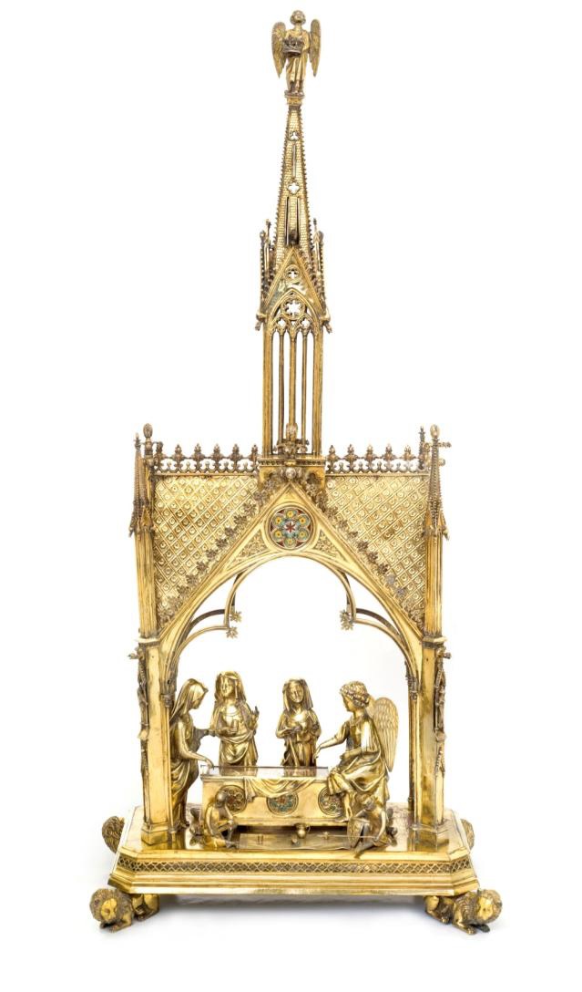 Reliquaire du Saint-Sépulcre  (Paris, entre 1255-1264 et 1285)  Pampelune, Museo de la catedral Santa María la Real