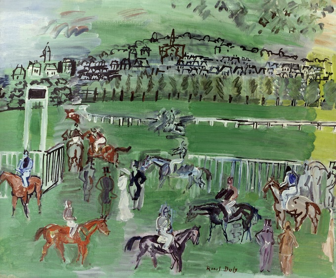 Raoul Dufy - Deauville, le champ de courses, 1928 - Huile sur toile - 54,5 x 65 cm - Legs de Georges Grammont en 1959 - En dépôt au Musée de l’Annonciade de Saint-Tropez - Collection Centre Pompidou, Paris, Musée national d’art moderne