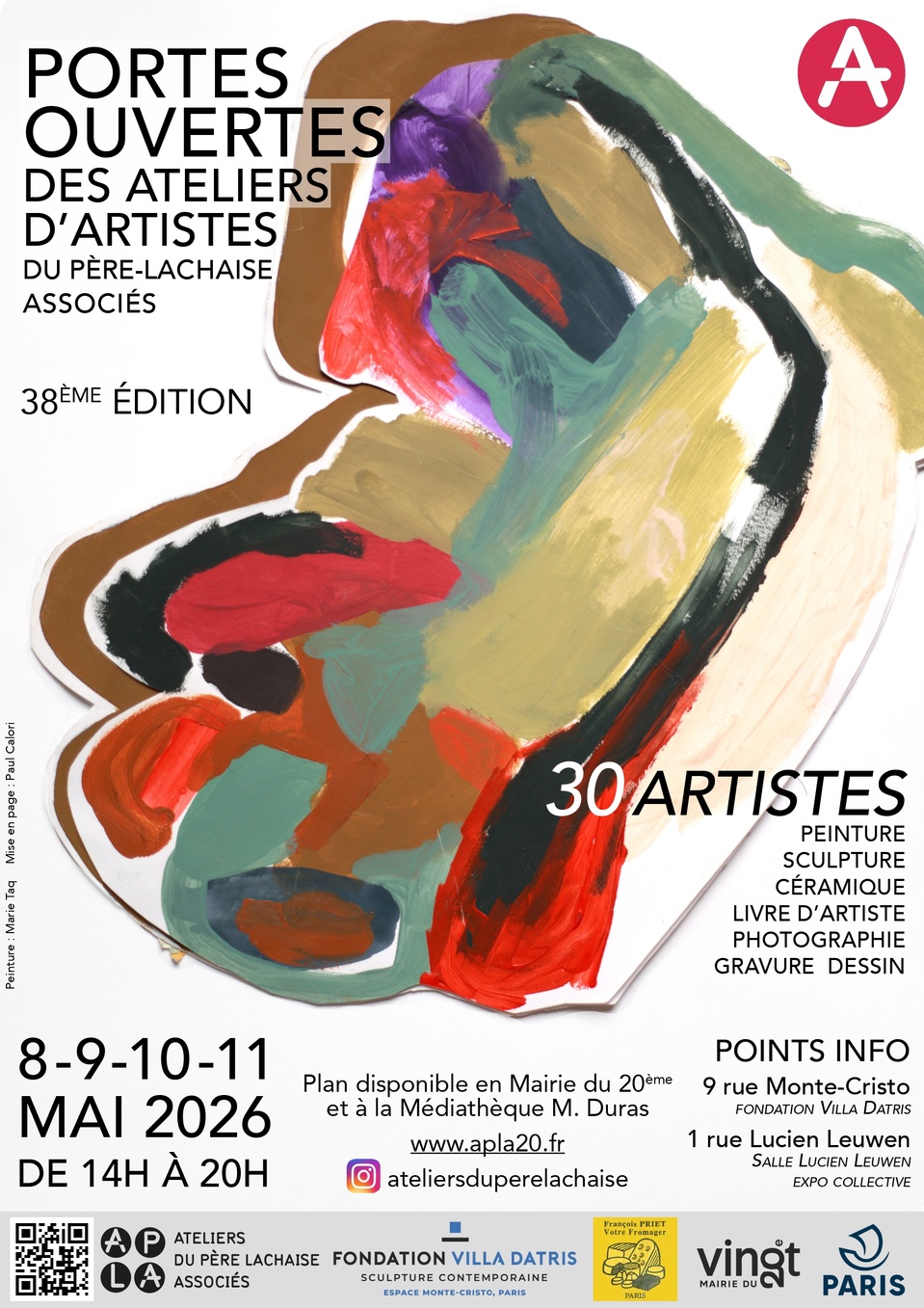 Paris. Du 8 au 11 mai 2026, 38e édition des Portes Ouvertes des Ateliers du Père-Lachaise Associés