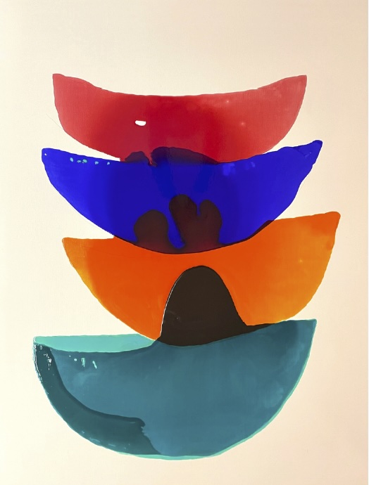 Elisabeth Serre. Murano#127 - 130X96 cm - 2026 - technique mixte