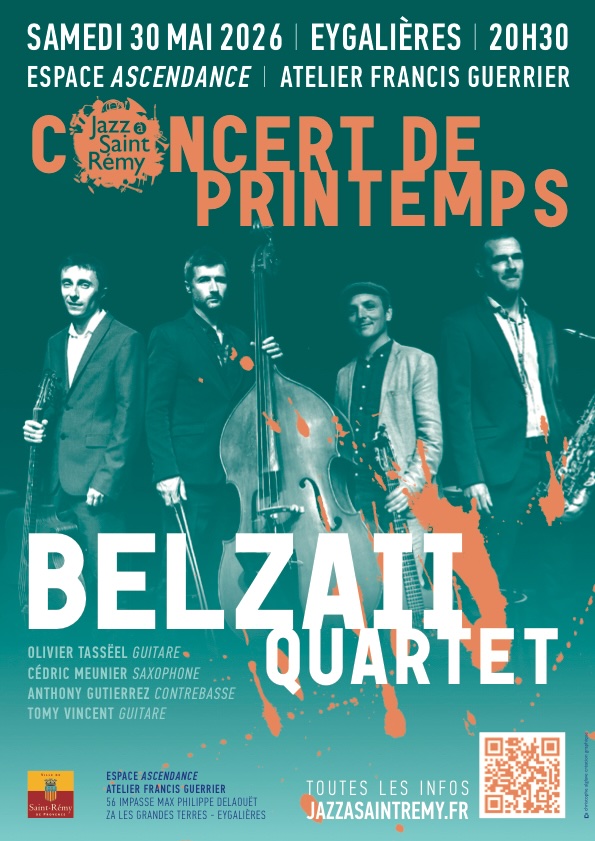 Eygalières, Espace Ascendance - Atelier Francis Guerrier : « Belzaii quartet ». 30 mai 2026, 20h30