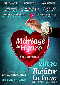 « Le Mariage de Figaro » par Vincent Caire - Les Nomadesques, Festival Avignon Off