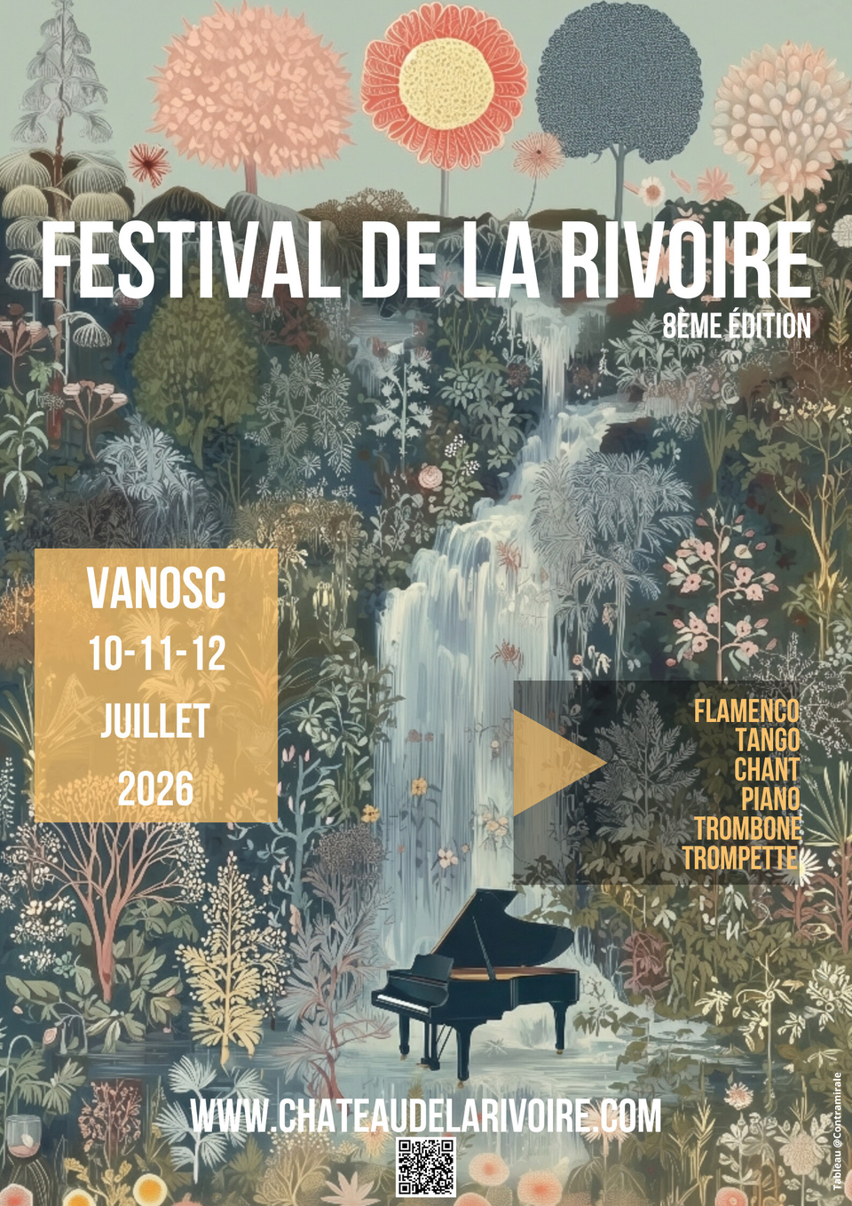 Ardèche, Vanosc : Festival de La Rivoire. 10, 11 et 12 Juillet 2026