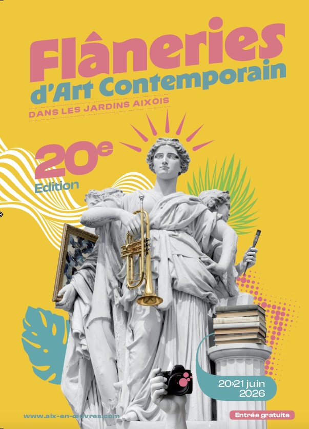 Aix-en-Provence. Les Flâneries d’art contemporain dans les Jardins Aixois célèbrent leur 20e édition. Samedi 20 et dimanche 21 juin 2026