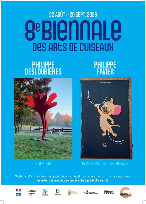8e Biennale des Arts de Cuiseaux : « Philippe Favier et Philippe Desloubières ». Du 22 août au 20 septembre