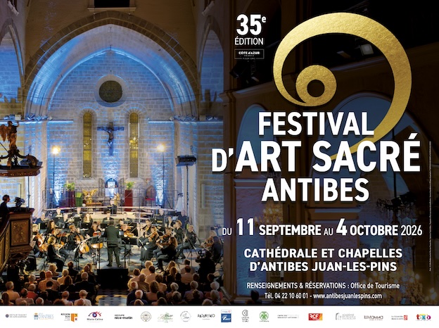 35 ème Festival d’art Sacré Antibes. 11 septembre au 4 octobre 2026 