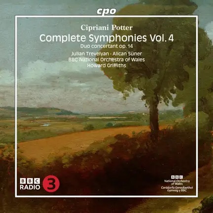 Cipriani Potter : Symphonies. Volume 4 avec Duo concerto opus 14. Bluffant !