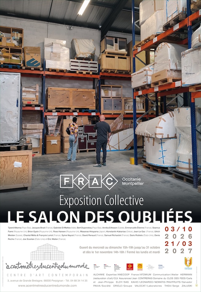 Perpignan, acentmetresducentredumonde : « Le salon des oubliées ». Exposition du 3 octobre 2026 au 21 mars 2027