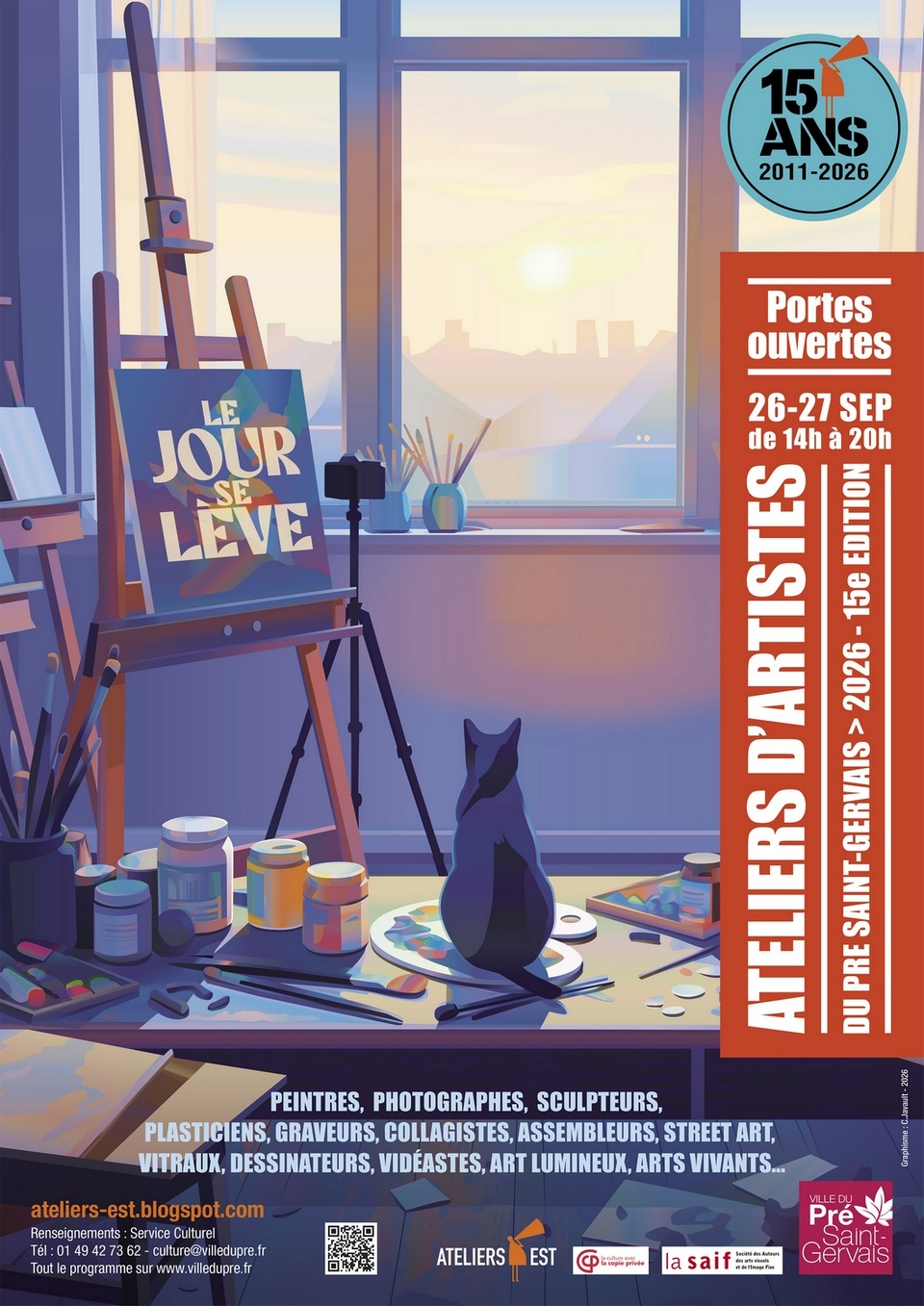15e édition des Portes Ouvertes des Ateliers d’Artistes du Pré Saint-Gervais 