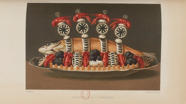 Saumon à la Chambord, imprimé, 1867 © Bibliothèque nationale de France