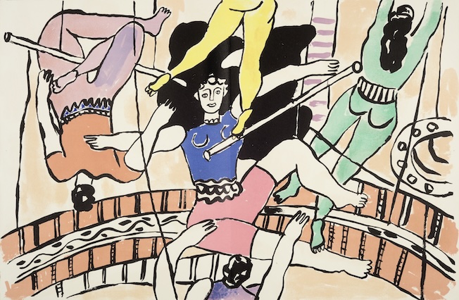Fernand Léger, Cirque, lithographies originales, Paris, Tériade, 1950. Couverture illustrée en couleur, frontispice en couleur. © Philip Bernard - Musée départemental Henri Matisse