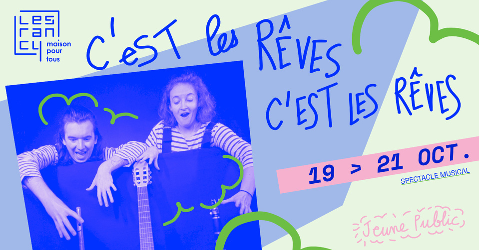 Lyon, Maison Pour Tous Des Rancy : « C'est les rêves - C'est les rêves », Cie Les Indécis Heureux. 𝐃𝐮 𝟏𝟗 𝐚𝐮 𝟐𝟏 𝐨𝐜𝐭𝐨𝐛𝐫𝐞 2026