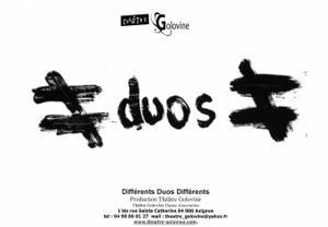 Avignon Off. Différents Duos Différents, danse, Compagnie Oufti / CREAHM - Le Théâtre Golovine (84)