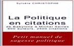 La Politique en citations de Sylvère CHRISTOPHE