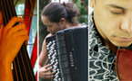 29 mars, Carnegie'Small : Yann Dubost, contrebasse &amp; Nima Sarkechik, piano ; Jean-Paul Minali-Bella, arpegina &amp; Aude Giuliano, accordéon. studio Le Regard du Cygne à Paris