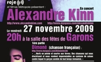 27 novembre 2009 à 20h à la salle des fêtes de Garons, Concert Raje 'Nouvelle scène française'