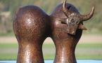 22, 23, 24 mai 2010, Exposition Dominique Pouchain, Bronze  Céramique, à l'Atelier Dominique Pouchain, Montjoux, Drôme