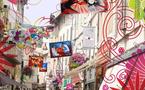 2té 2010, Les papillons de Carpentras, exposition aérienne de peinture