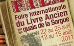 Foire Internationale du Livre Ancien (F.I.L.A.) à L'Isle sur la Sorgue (84), du 22 au 25 avril et du 12 au 15 août