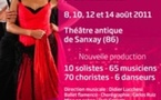 Soirées lyriques au théâtre antique de Sanxay (Vienne), du 8 au 14 août 2011