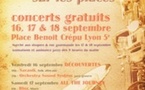 3ème édition du festival Jazz sur les Places dans le vieux Lyon du 16 au 18 septembre 2011