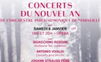 Marseille, concert du Nouvel An samedi 4 janvier à 16h et 20h à l'opéra