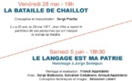 Avignon, théâtre du Balcon : La Bataille de Chaillot (28 mai) et Le langage est ma patrie (5 juin)