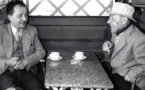 Alphonse Chave (à gauche) avec Jean Dubuffet, à Vence en 1956
