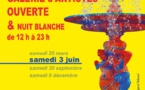 Le 3 juin 23, de midi à minuit (ou presque), L’APLA donne rendez-vous aux artistes et aux visiteurs Place de la Réunion  avec la Galerie Ouverte et la Nuit Blanche