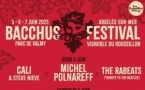 Argelès-sur-Mer, parc de Valmy : Bacchus Festival. 5 au 7 juin 2025