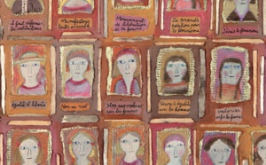 «Les Féministes» (détail), Marie Morel, 150cm x 150cm, 2010