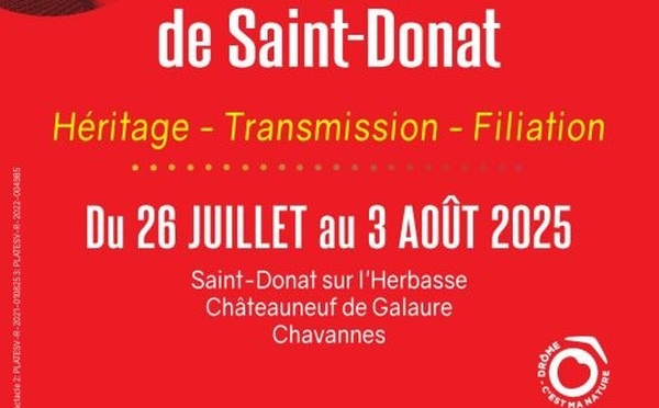 St-Donat sur l'Herbasse : Festival Jean-Sébastien Bach du 26 juillet au 03 août