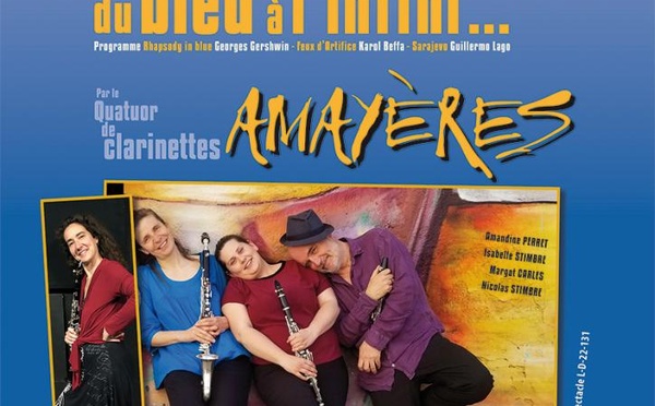 Lasalle (30), Temple  : Concert "Du bleu à l'infini... " par Amayères. Vendredi 1er Août 2025 à 21h 