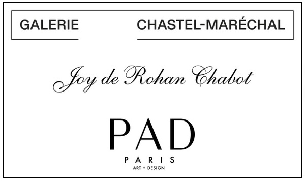 Paris, Galerie Chastel-Maréchal : « Joy de Rohan Chabot », expositions Du 8 au 12 avril 2026