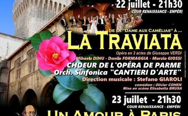 Salon-de-Provence, Festival d’art lyrique, 21ème édition  ! Les 20, 22, &amp; 23 juillet 2026