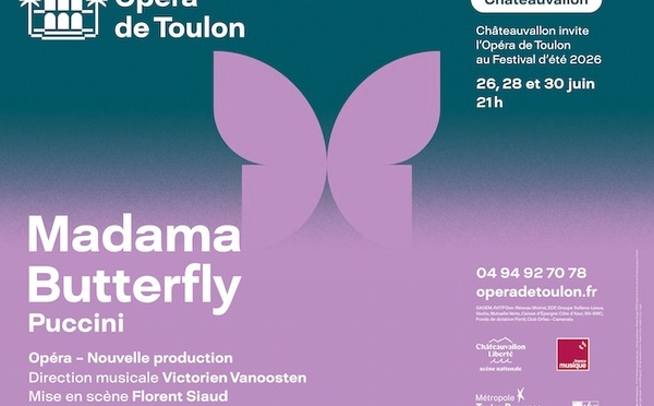 Opéra de Toulon : Madama Butterfly (Puccini) du 26 au 30 juin 2026 à Châteauvallon