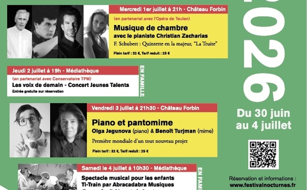 Interview Olga Jegunova : Festival “Les Nocturnes à Solliès- Pont” du 30 juin au 4 juillet 2026