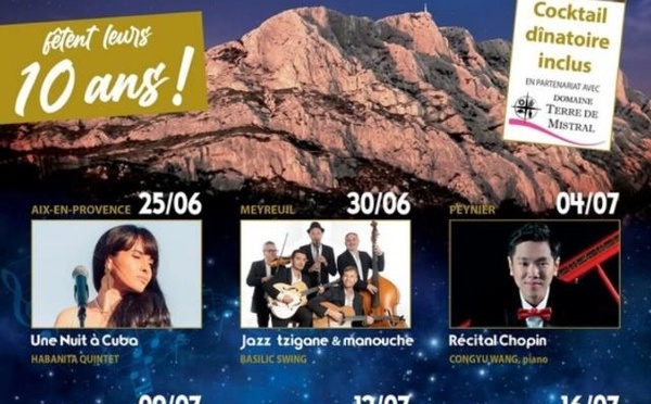 Provence : Nocturnes de la Sainte-Victoire du 25 juin au 16 juillet 2026