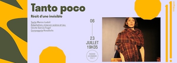  Festival Off Avignon, au 11  Avignon  : Tanto Poco, d'après Si peu de Marco Lodoli - du 6 au 23 juillet  à 19h35