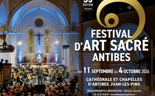 35 ème Festival d’art Sacré Antibes. 11 septembre au 4 octobre 2026 